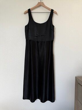 Vince black midi dress